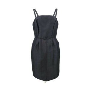 New Jane Summers for Belk Dress Womens 8 Black Silk Blend